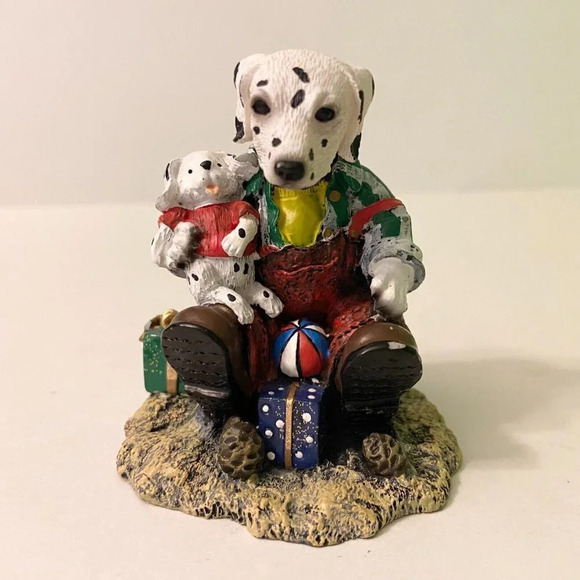 Dalmation  with Puppy Bobble Head Dog Figure 3 Inch Tall Innovation - Picture 9 of 11